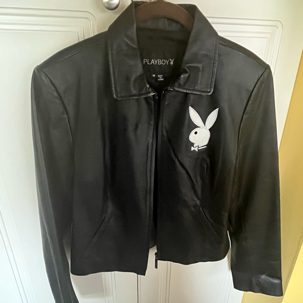 PLAYBOY Black Leather Outerwear